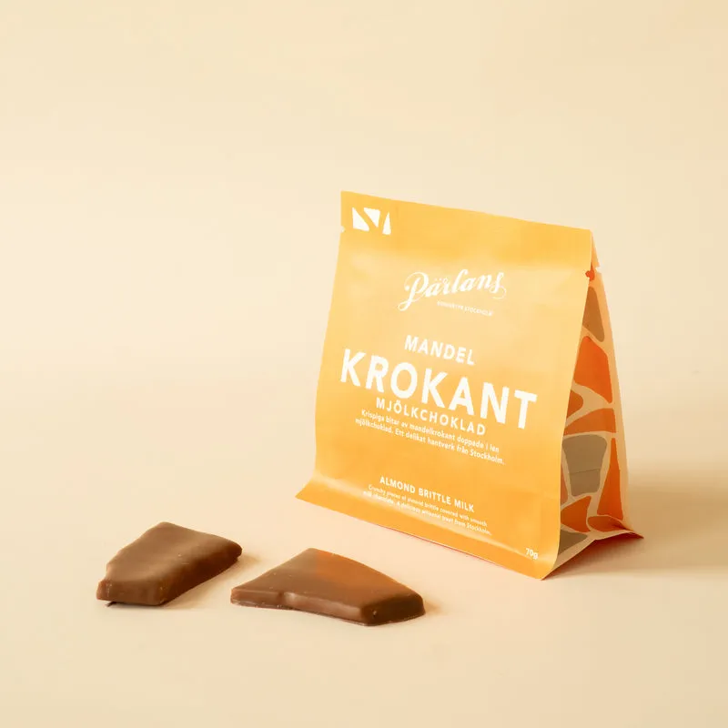 brittle ALMOND milk chocolate 70 grams