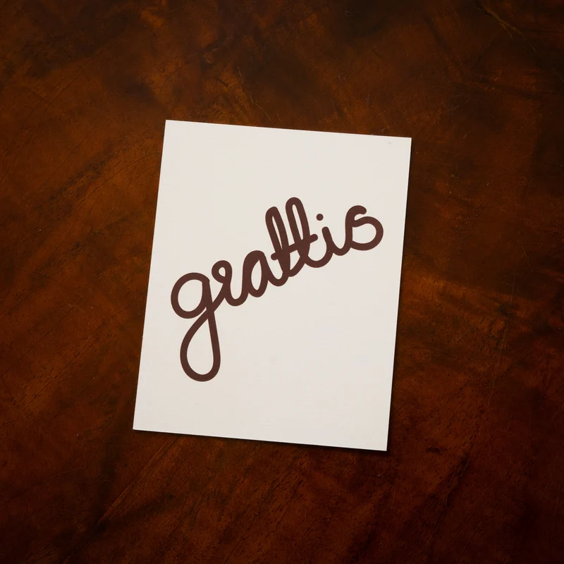greeting card CONGRATULATIONS