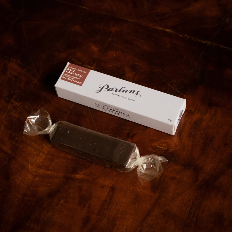 chocolate covered caramel bar SALTED CARAMEL