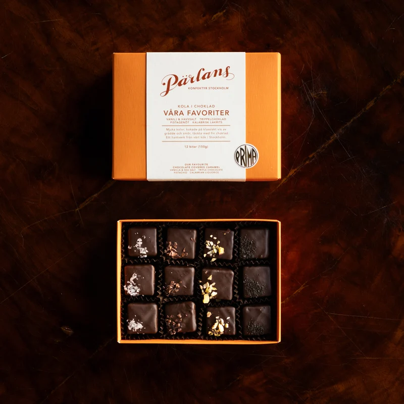 chocolate covered caramels OUR FAVOURITES 12 pieces