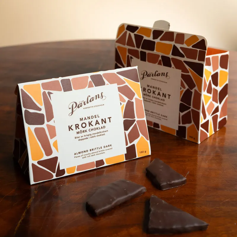 krokant MANDEL mörk choklad