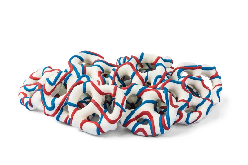 Red, White & Blue Yogurt Pretzels