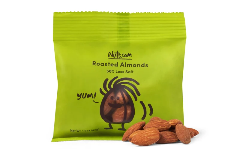 Lightly Salted Roasted Almonds (50% Less Sodium) - Single Serve