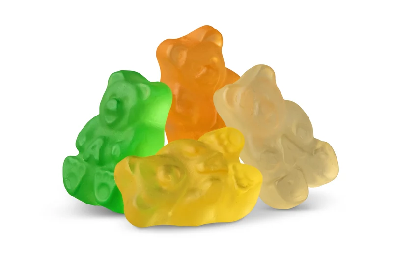 Naturally Colored Tropical 4 Flavor Gummy Bears