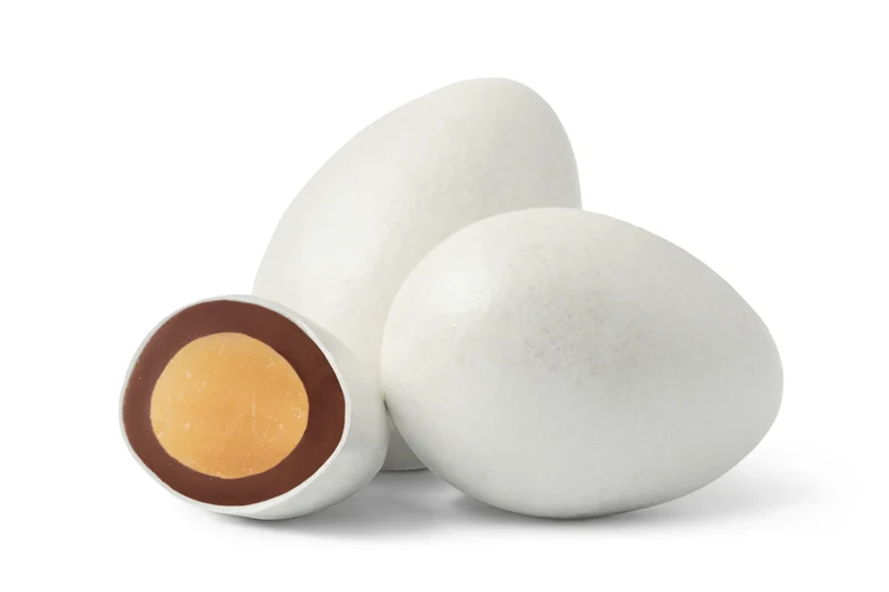 Chocolate Jordan Almonds (White Sparkle)