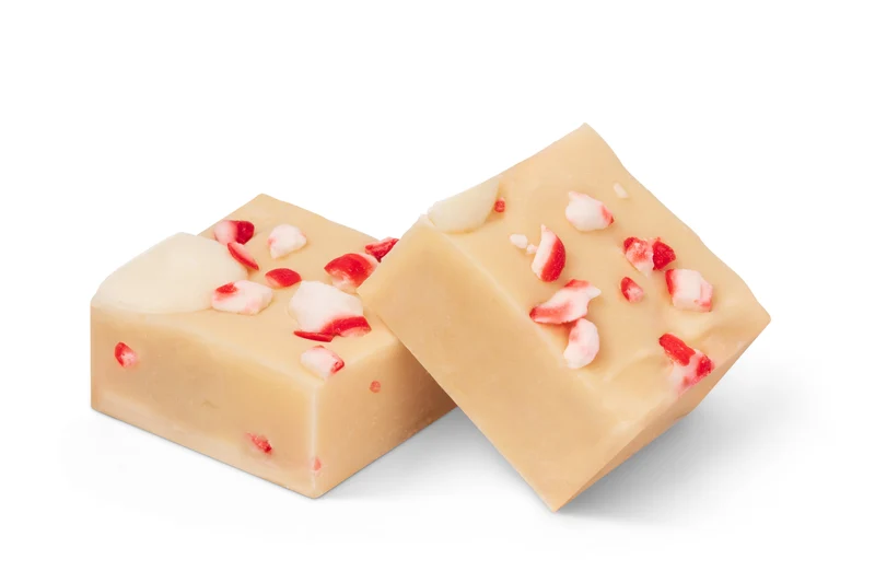 White Chocolate Peppermint Fudge