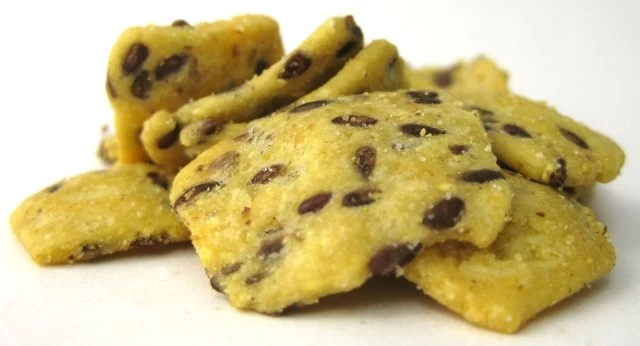 Salted Corn Chips with Flax Seed