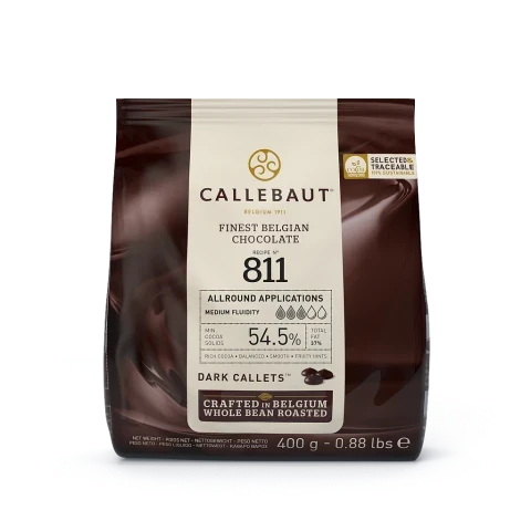 Callebaut 811 Mørk Chokolade 54,5% 400g