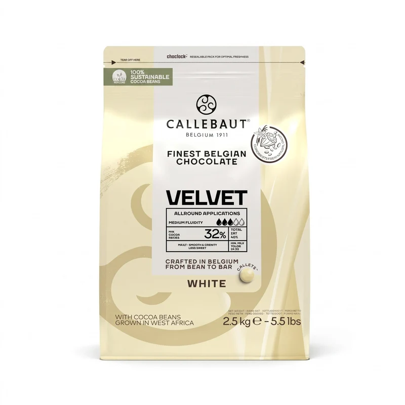 Callebaut Velvet Vit Choklad 32% 2,5kg