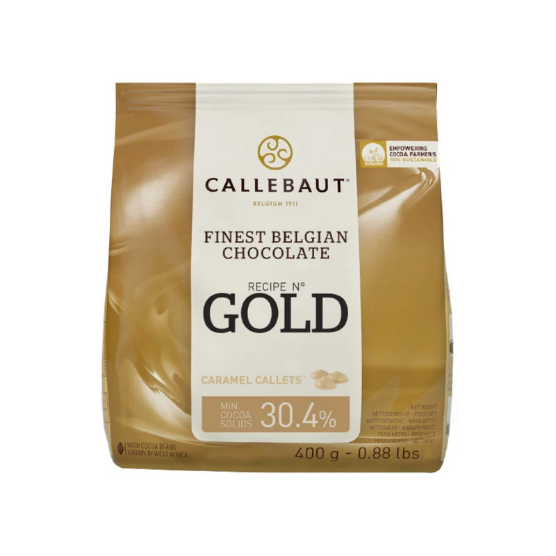 Callebaut Gold Karamelliserad Vit Choklad 30,4% 400g
