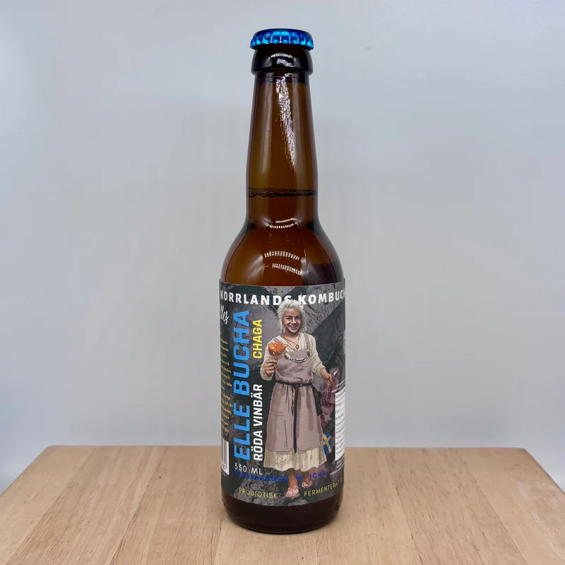 Kombucha Elle röda vinbär/chaga