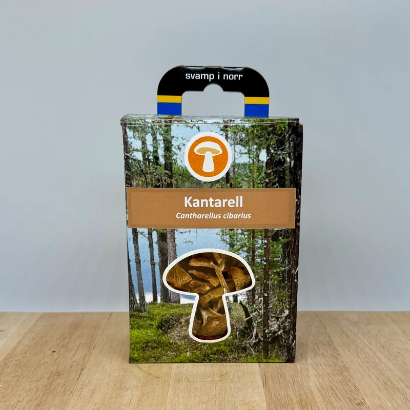 Torkad gul kantarell