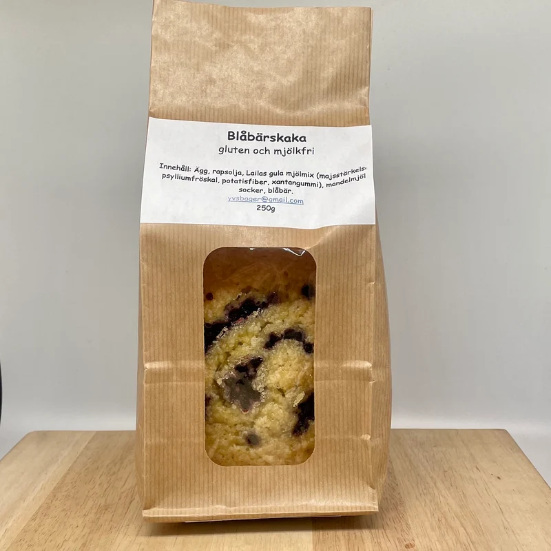 Blåbärskaka Gluten & Mjölkfri