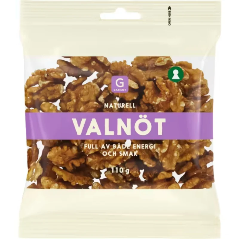 Garant Valnötter - Natural Walnuts 110g