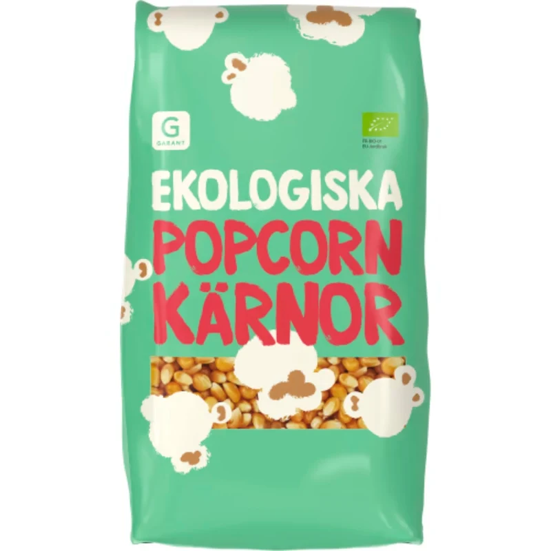 Garant Eko Popcorn Opoppade Kärnor - Organic Popcorn Kernels 400g
