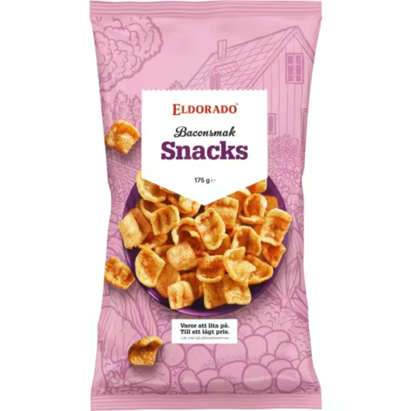 Eldorado Bacon Snacks - Bacon-Flavored Snacks 175g