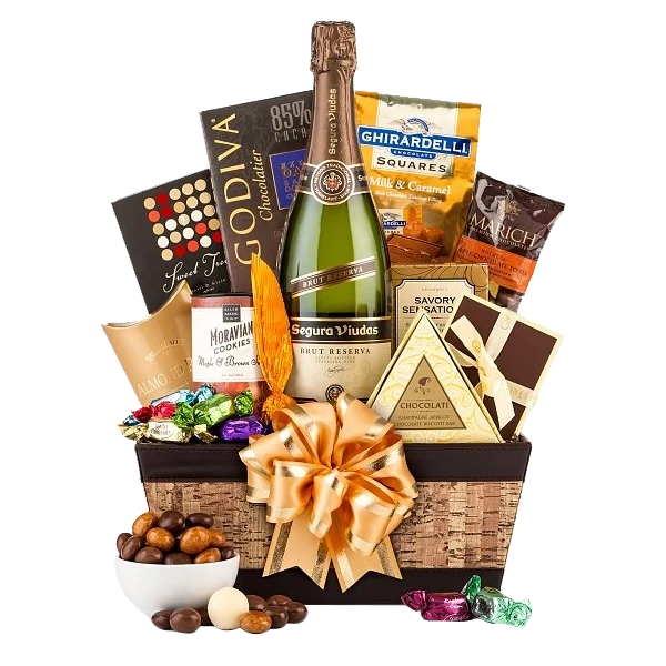 Champagne & Truffles Gift Basket