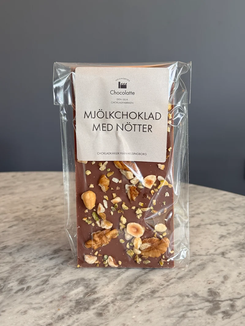 Mjölkchokladkaka med nötter