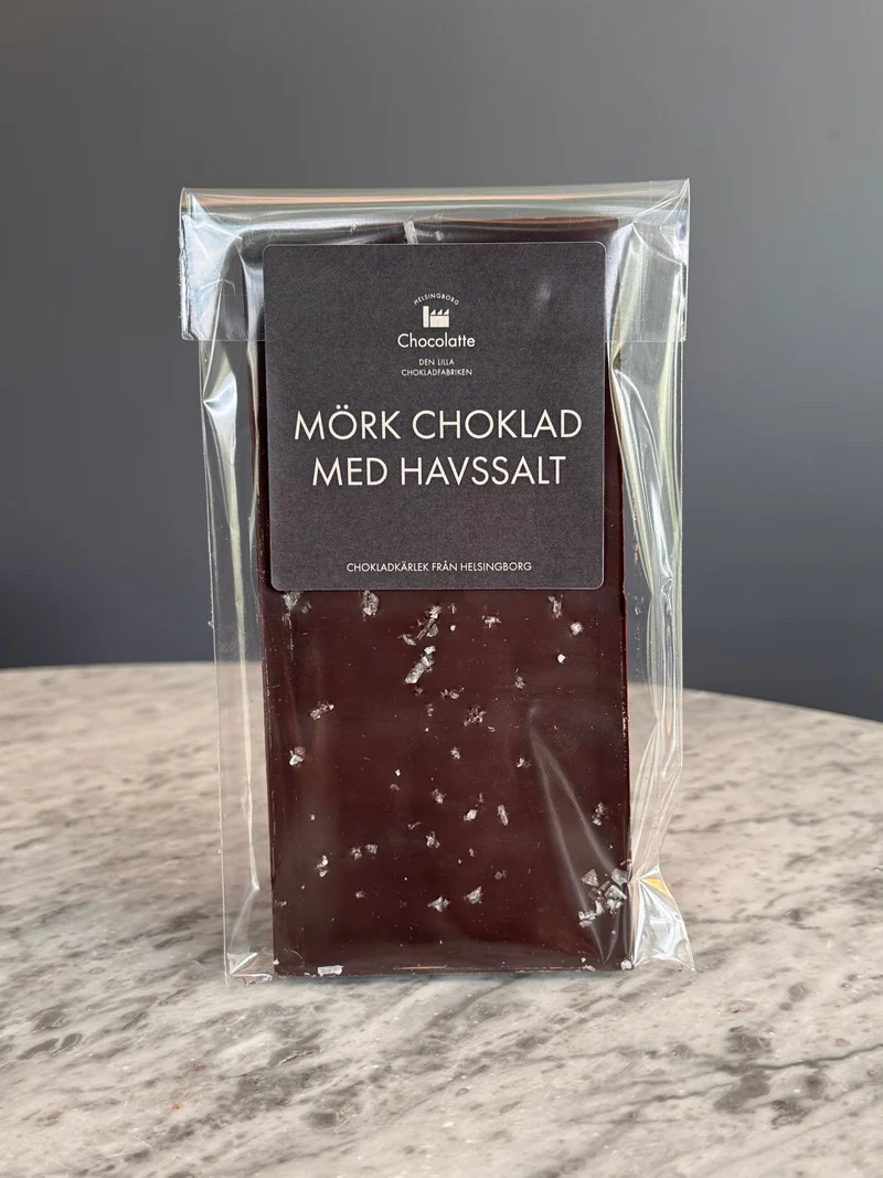 Mörk chokladkaka med havssalt