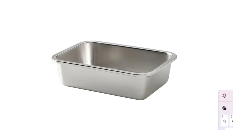 IKEA 365+ steel food container , stainless steel, 1 l