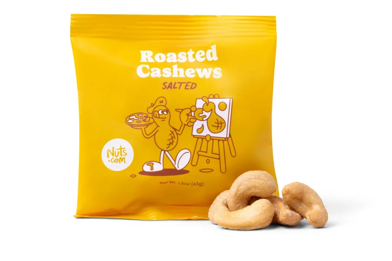 Roasted Cashews Salted - Single Serve