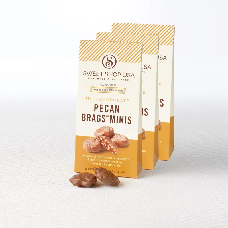 3.5oz 10pc Milk Pecan Caramel Clusters 3pk