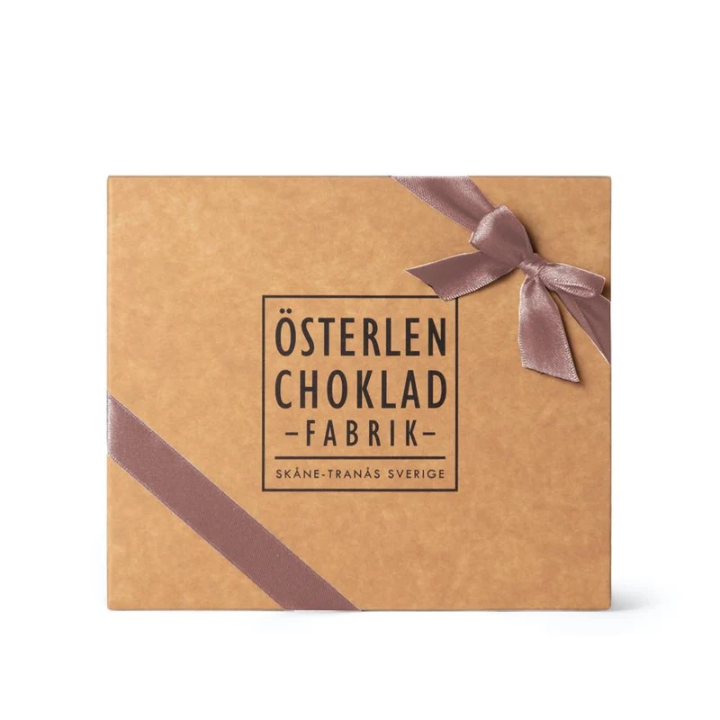 Mors dag presentbox med 24 handgjorda chokladpraliner