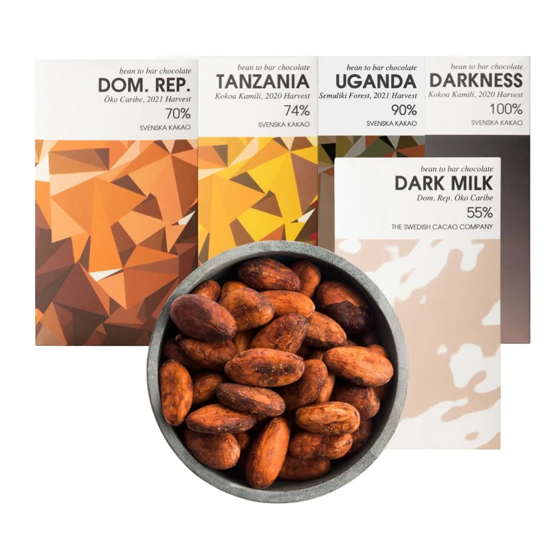 Chokladprovningskit - Från mörk choklad till mjölkchoklad