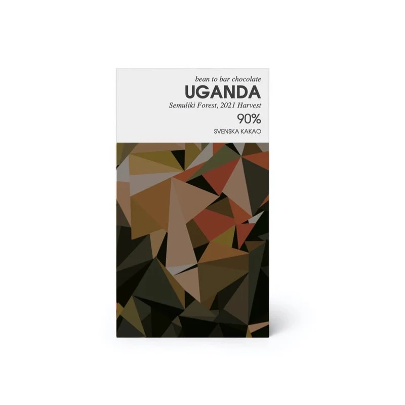 Extra mörk chokladkaka 90% - Single Origin Uganda