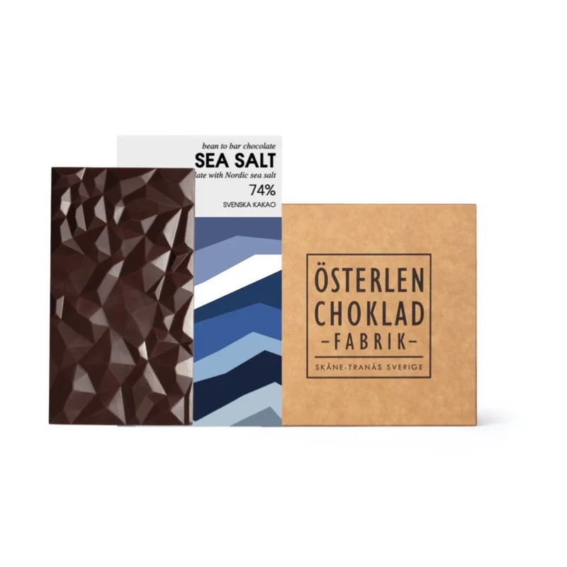 Chokladbud - Liten lyxig chokladask och mörk chokladkaka med havssalt
