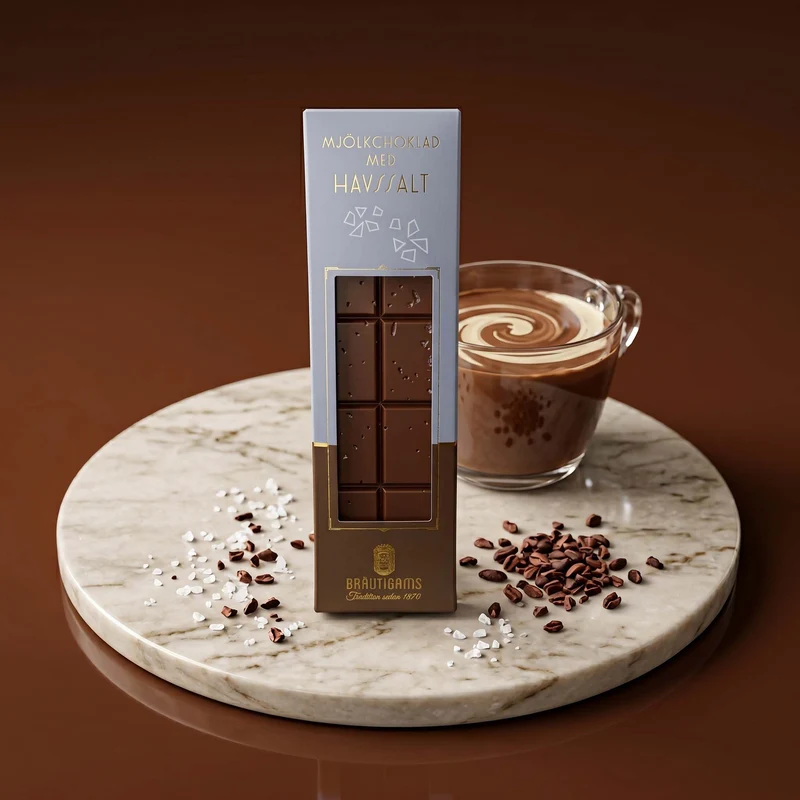 Chokladkaka mjölkchoklad med havssalt