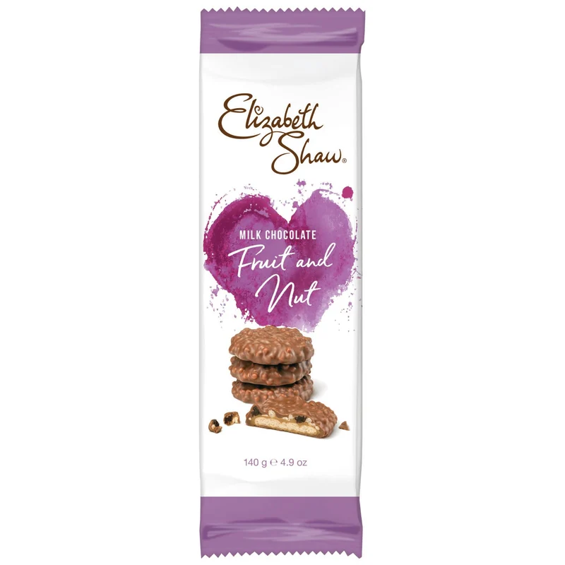 Elizabeth Shaw Milk Chocolate Fruit & Nut Biscuits 140g