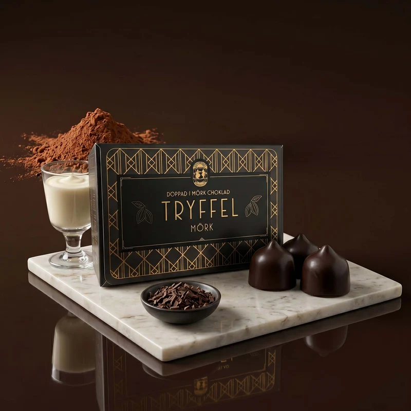 Mörk chokladtryffel