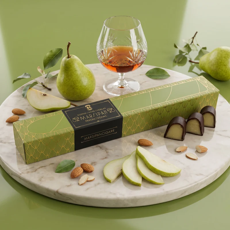 Päroncognac-marsipancigarr