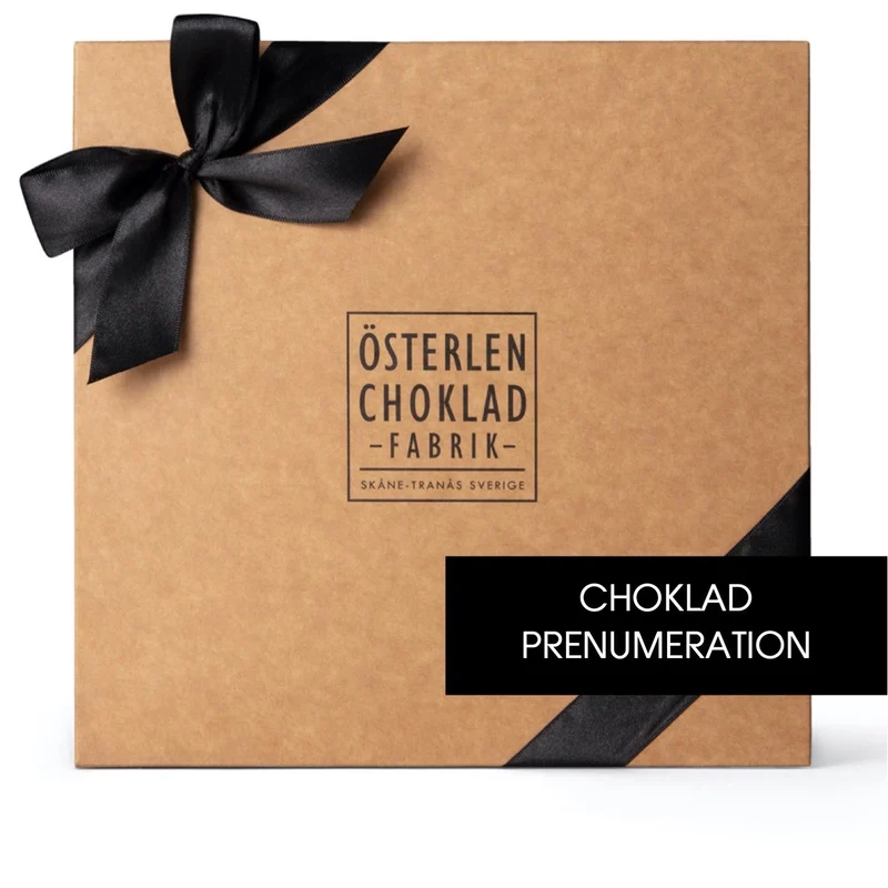 Chokladprenumeration av stor lyxig pralinask med 48 praliner