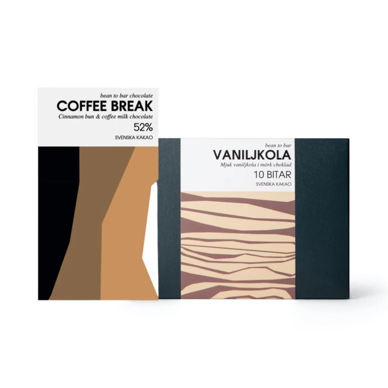 Chokladbud - Vaniljkola och fin choklad med smak av kaffe & kanelbulle