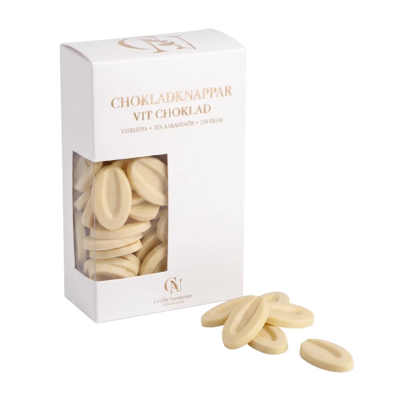 Chokladknappar Vit choklad