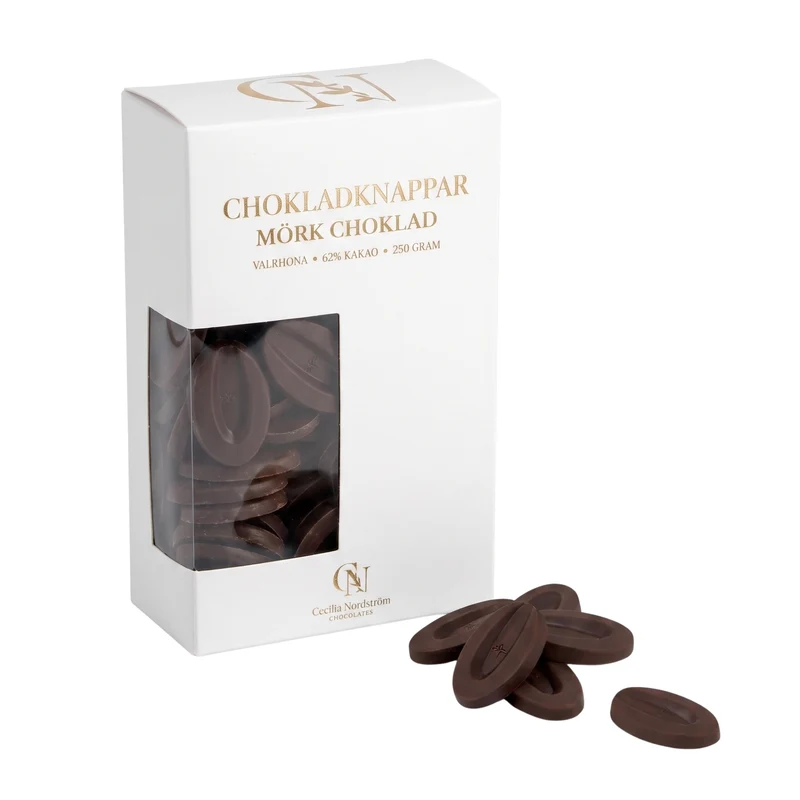 Chokladknappar Mörk choklad