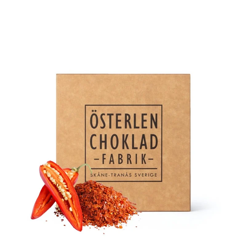 Chokladask I Praliner med smak av chili