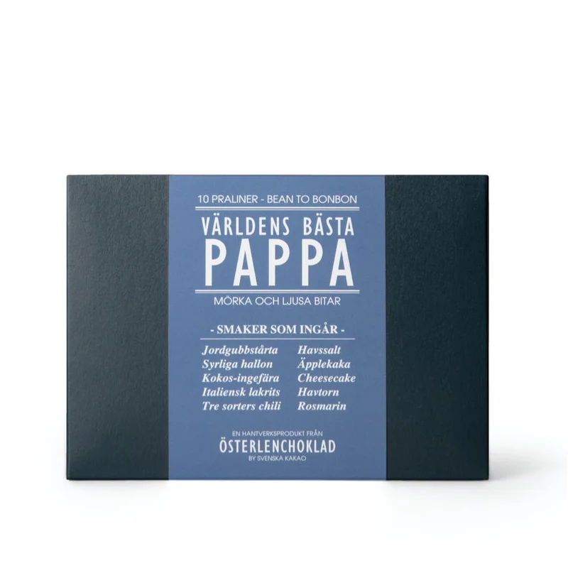 Presentask med praliner till världens bästa pappa