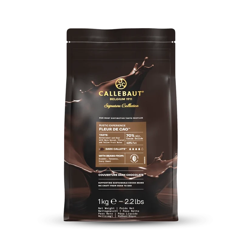 Callebaut Rustic Fleur de Cao Mørk 70% 1kg