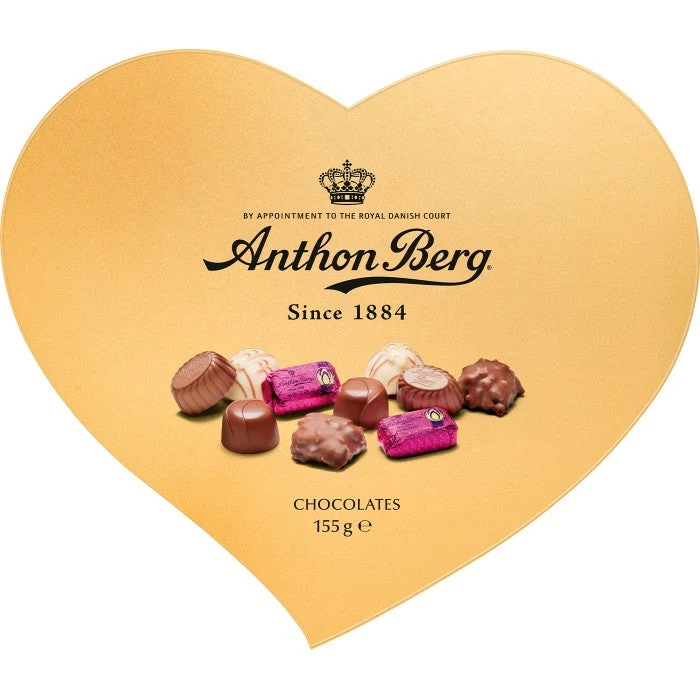 Anthon Berg Hjerteformet Guldæske 155g