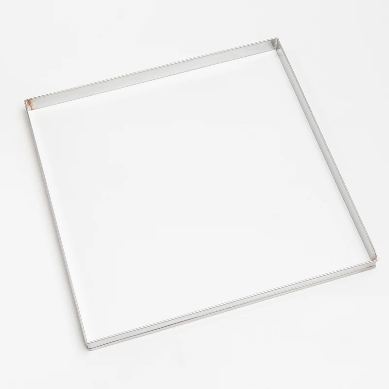Inox‑ram 375 × 375 × 25 mm – Chocolate World