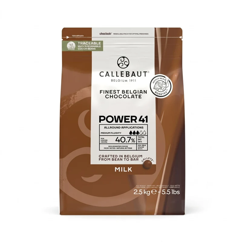 Callebaut Power 40,7% Mælkechokolade 2,5kg