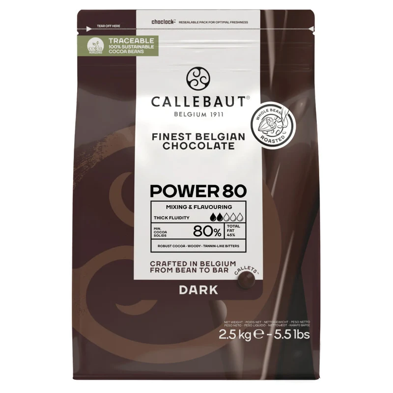 Callebaut Power 80% Mörk Choklad 2,5kg