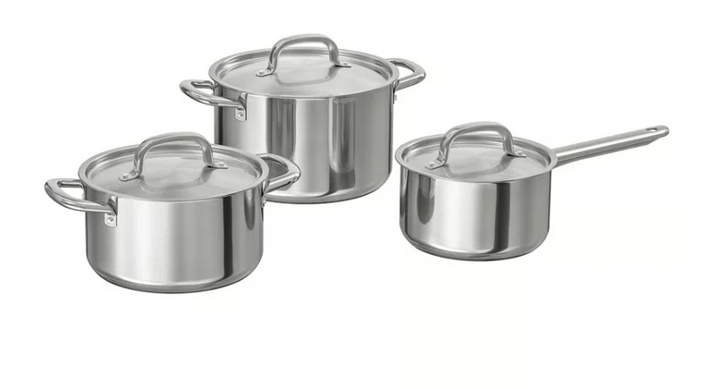 IKEA 365+ Cookware set of 6, stainless steel