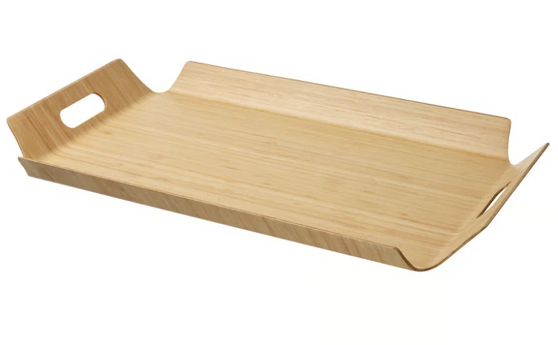 SILVERHAJMAL Tray, bamboo, 58x38 cm
