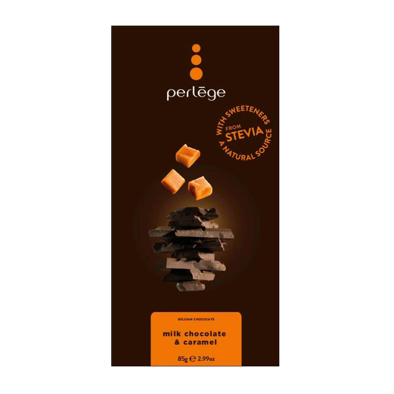 Perlege Mjölkchoklad Med Karamell 85g