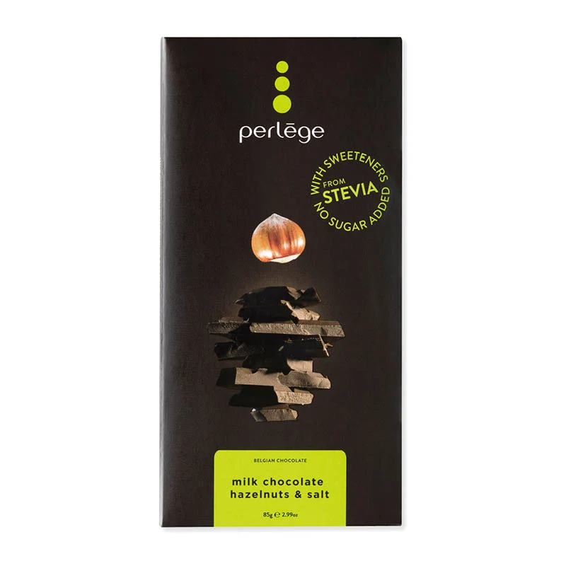 Perlege Mælkechokolade Med Hasselnødder & Salt 85g
