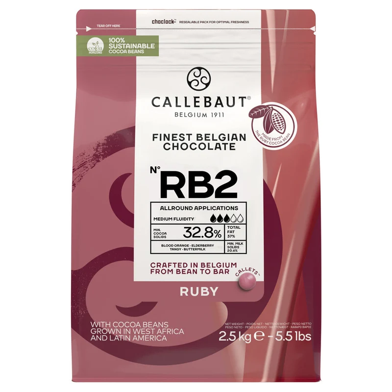 Callebaut RB2 Ruby Choklad 32,8% 2,5kg